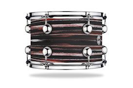 DS DRUM - REBEL CS MAPLE/MAH. DRUMSTEL - URBAN RED WHYTE OVER BLACK